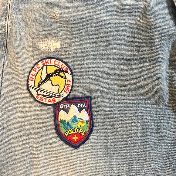 POLO RALPH LAUREN RLPC SKI CLUB Patch Denim Varick Straight-Leg Jeans - Picture 5 of 16